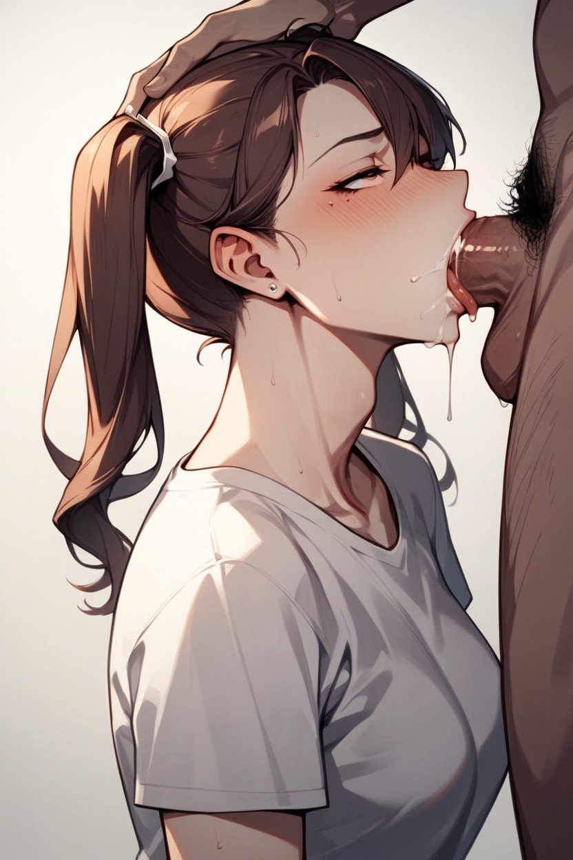 Deepthroat, Pigtails, BrunetteAI黃片