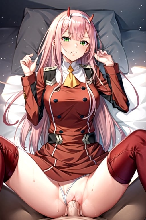 Medias, En Forma, Zero-two (darling In The Franxx)Porno IA de transexuales