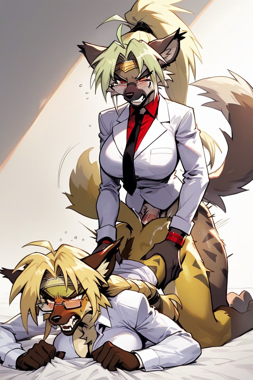 Doggy Style, Futanari Lesbian Sex, Aisha Clanclan From Outlaw Star Furry AI Porn