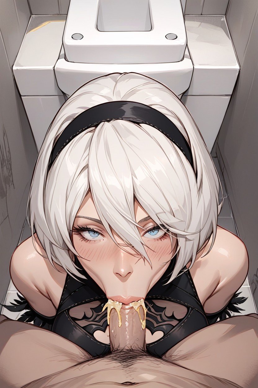 Pee, Yorha B From Nier Automata, CleavagePorno AI Hentai