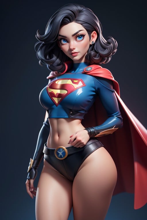 Superman Symbol, Super Woman, Bare ThighsPorno AI