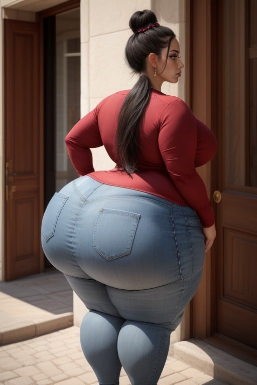 Thick, Wide Hips, Thick Bbw Pornografia de IA