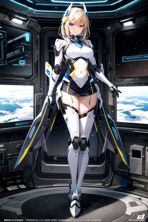 Mini Skirt, Spaceship, Robot Armor AI Porn