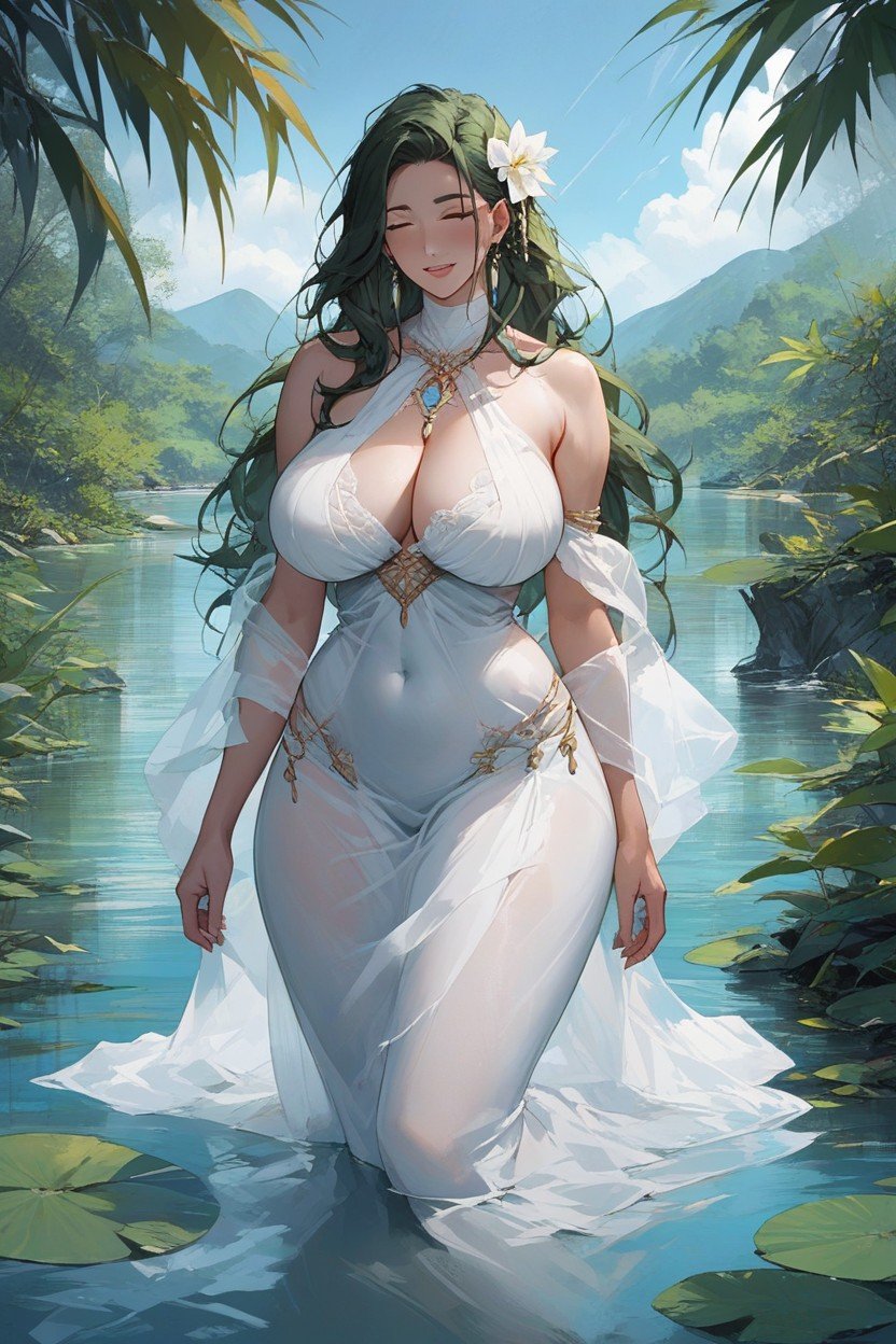 Ghost Woman, Massive Breast, Lake AI Porn