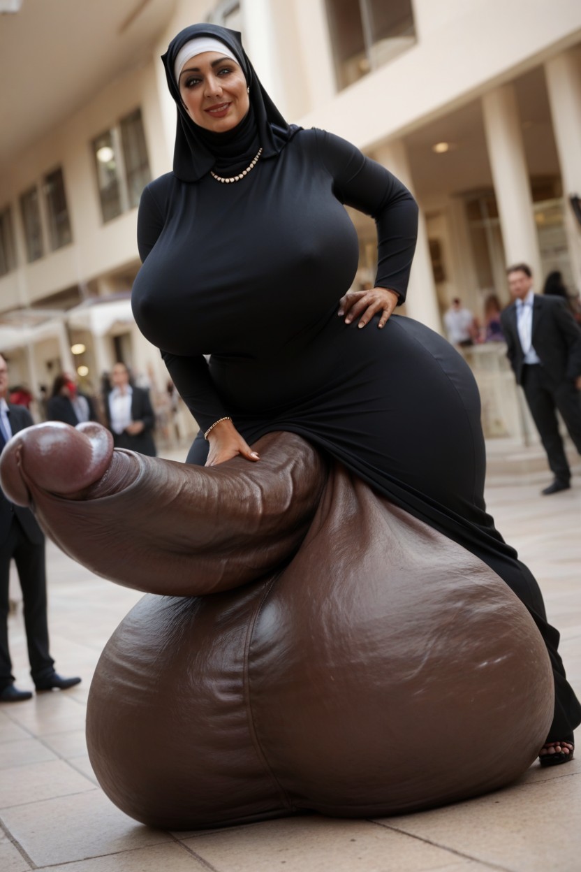 Boulevard, Posing For The Camera, Arab Shemale AI Porn
