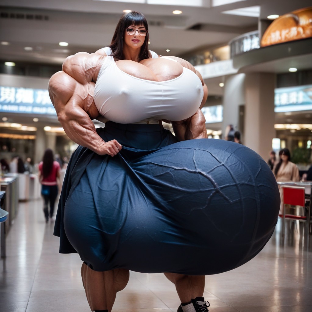 Gigantic, Hyper Gigantic Muscles, Hyper Gigantic Penis Shemale AI Porn