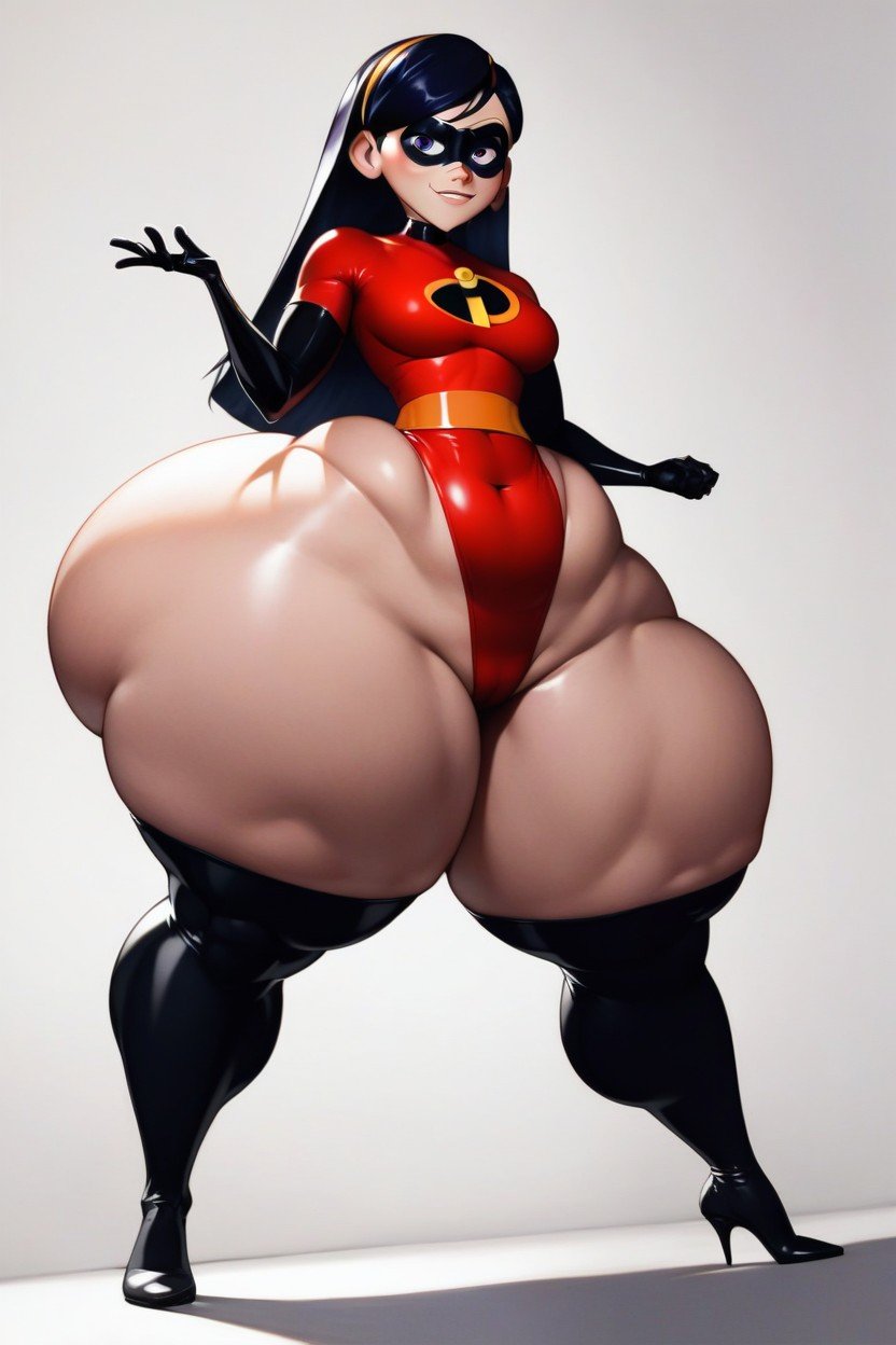 Extra Thick Thighs, Extremely Bottom Heavy, The Incredibles Хентай AI порно