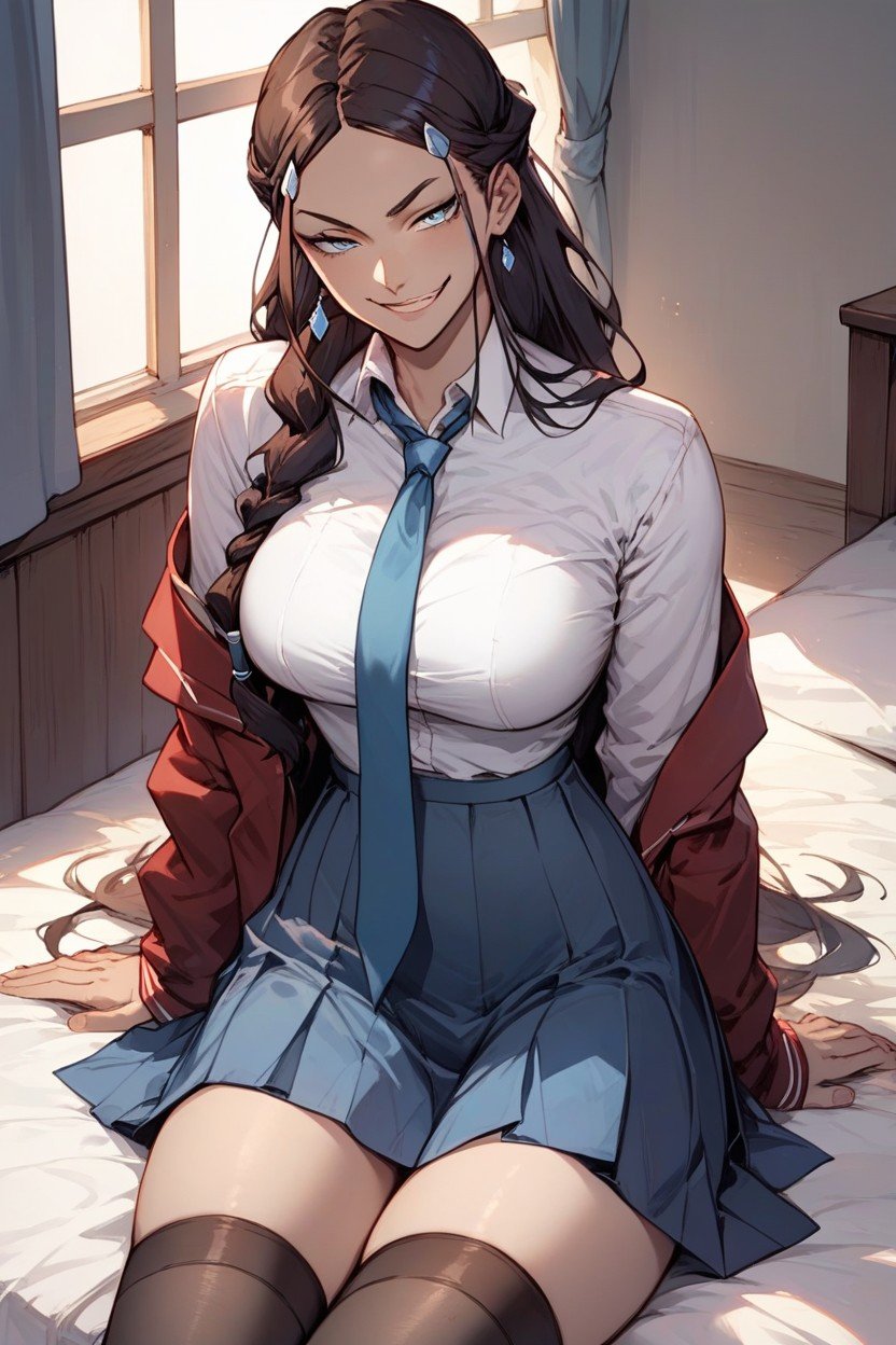 Stockings, Sitting Down, Katara From Avatar AI Porn