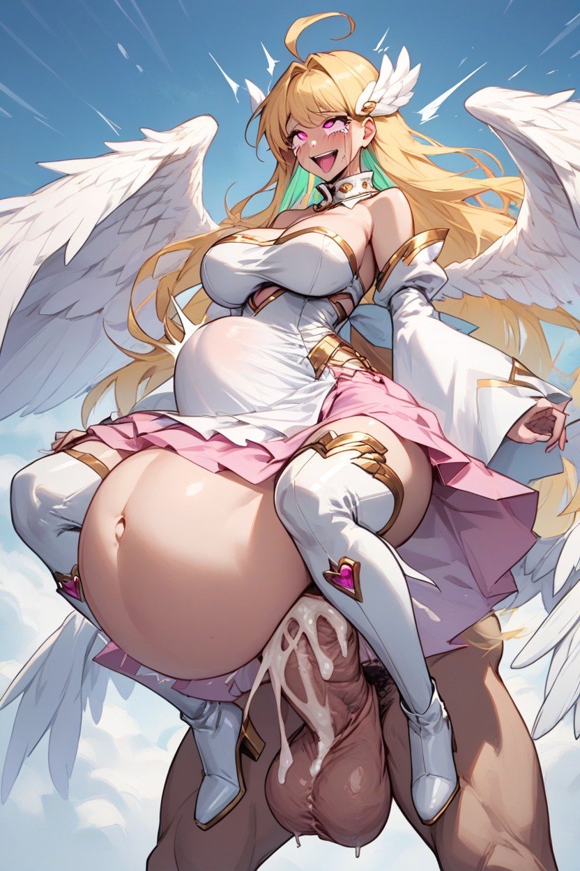 Gigantic Stomach Bulge, Ahoge, White BootsAI黃片