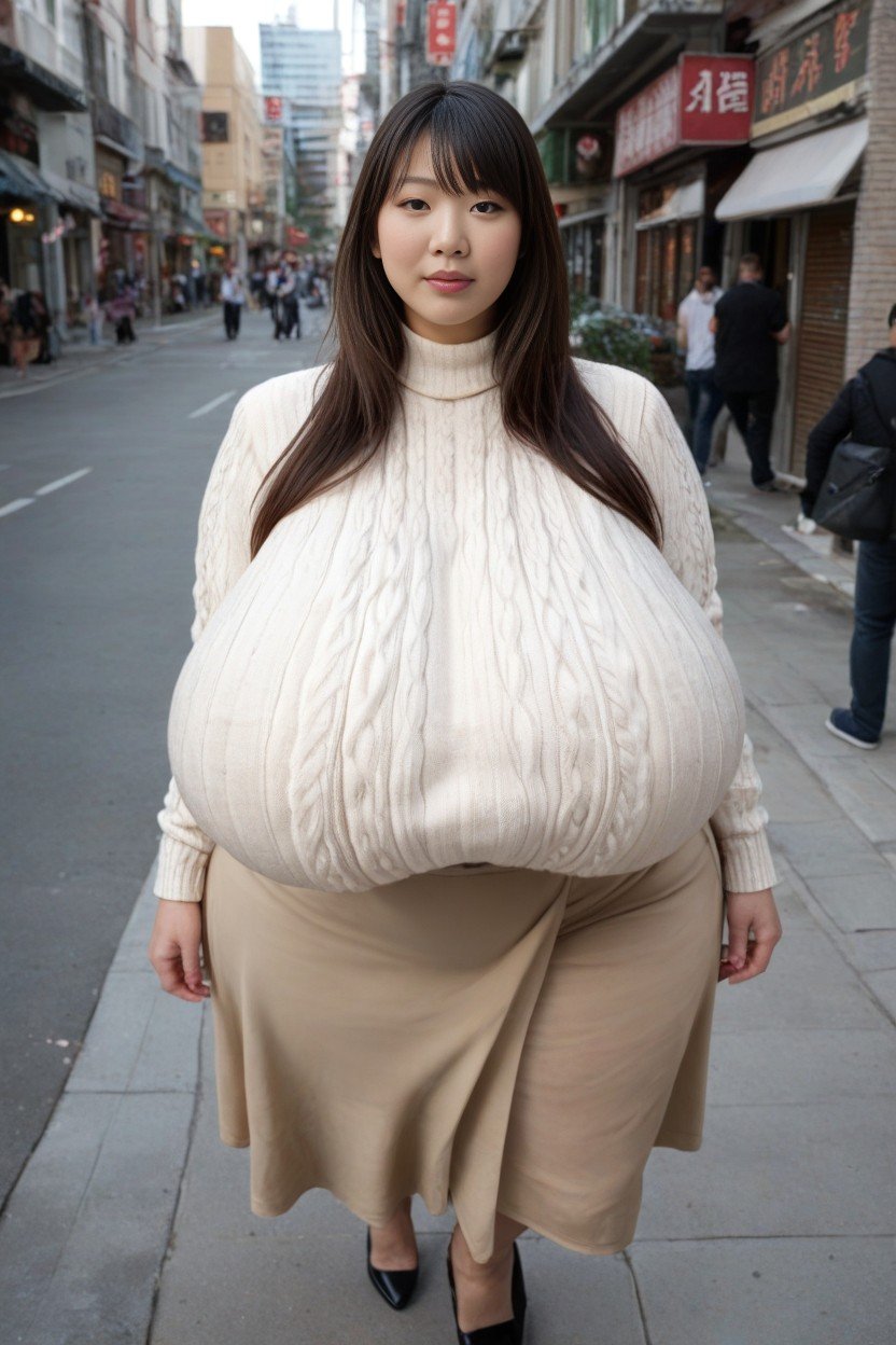 Disproportionately Massive Fake Breasts, Veiny Breasts, Giant Insane Massive Gigantic BreastsAI兽人黄片