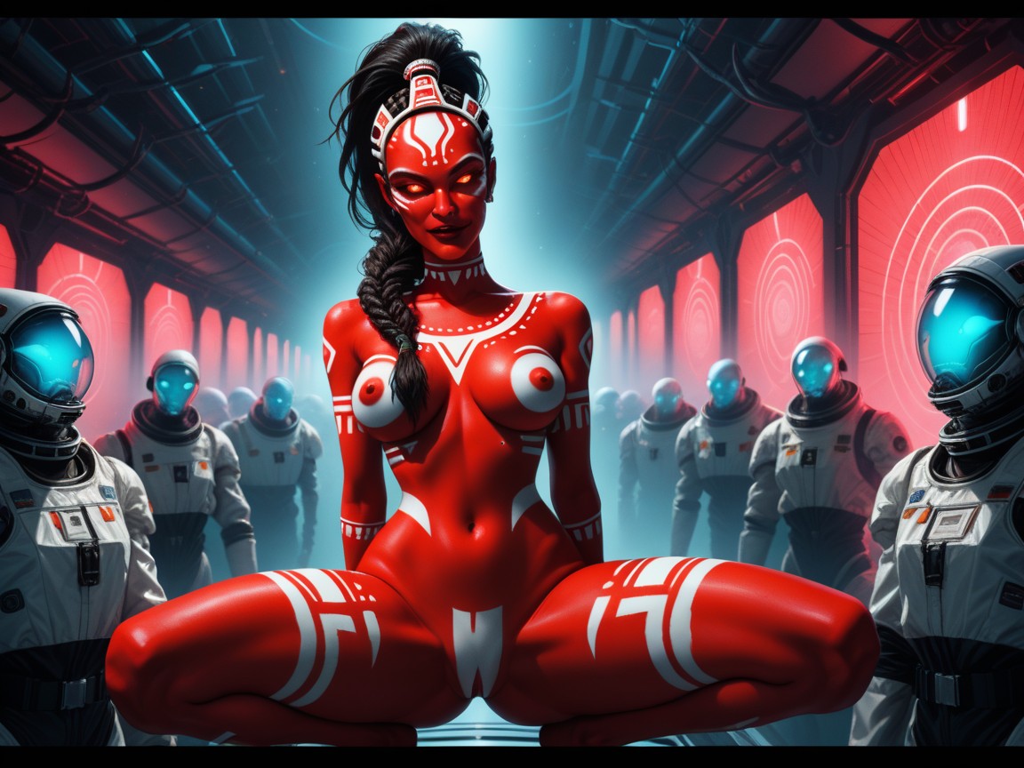 Sci-fi, Squatting, Skinny Hentai AI Porn