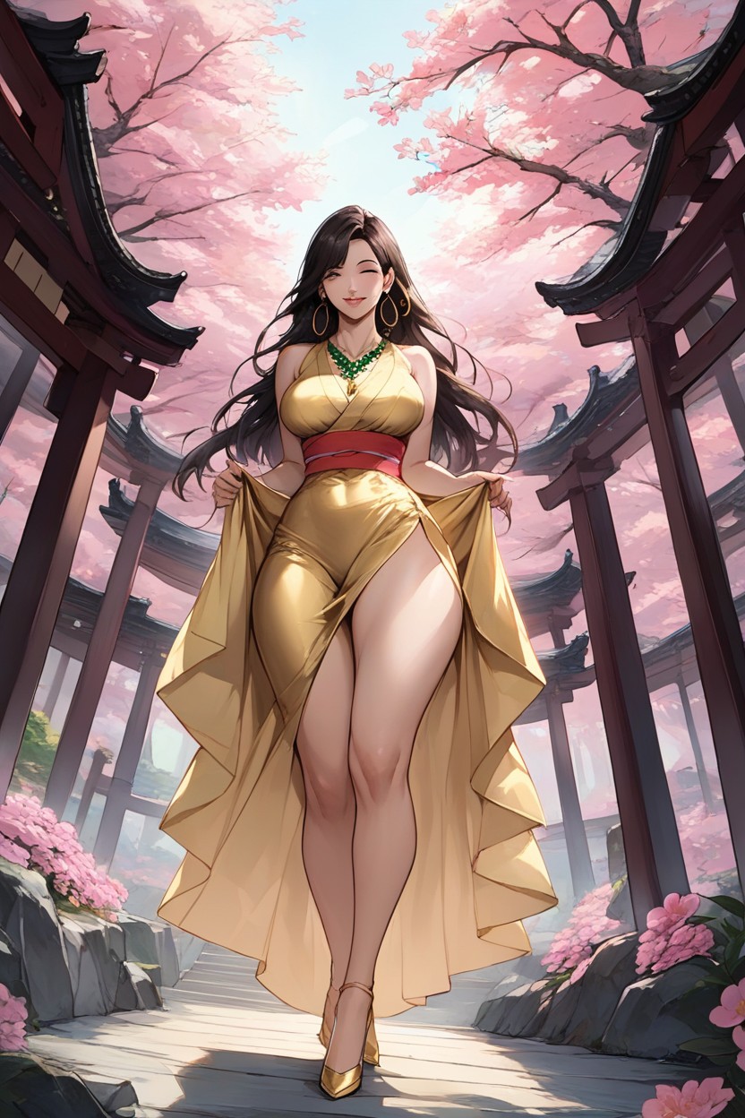 Kimono, Huge Ass, Cute Hentai AI Porn