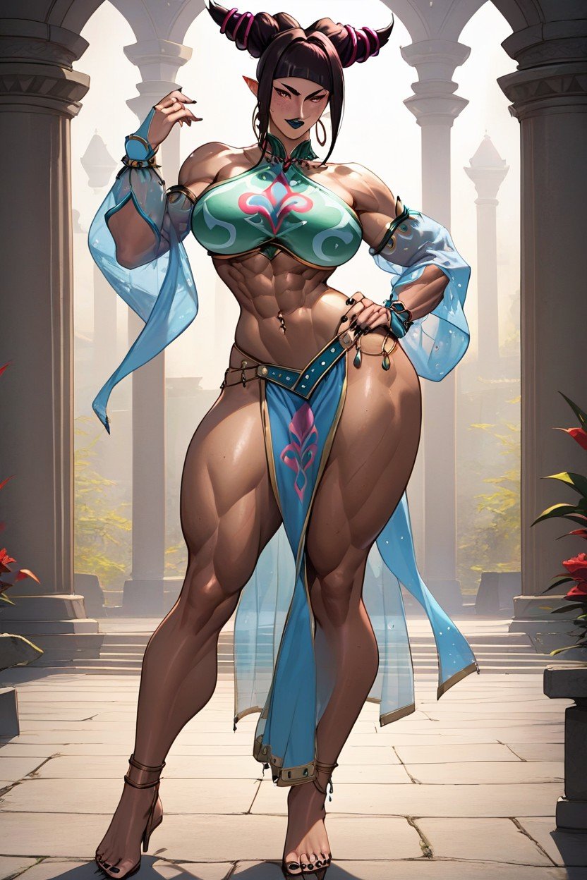 Black Toenails, Abs, Gerudo Outfit AI Porn