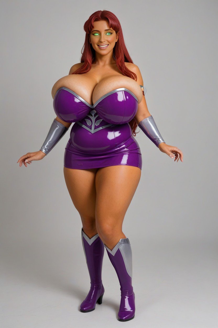 흥분한 얼굴, Starfire, Breasts Bigger Than HerAI 포르노