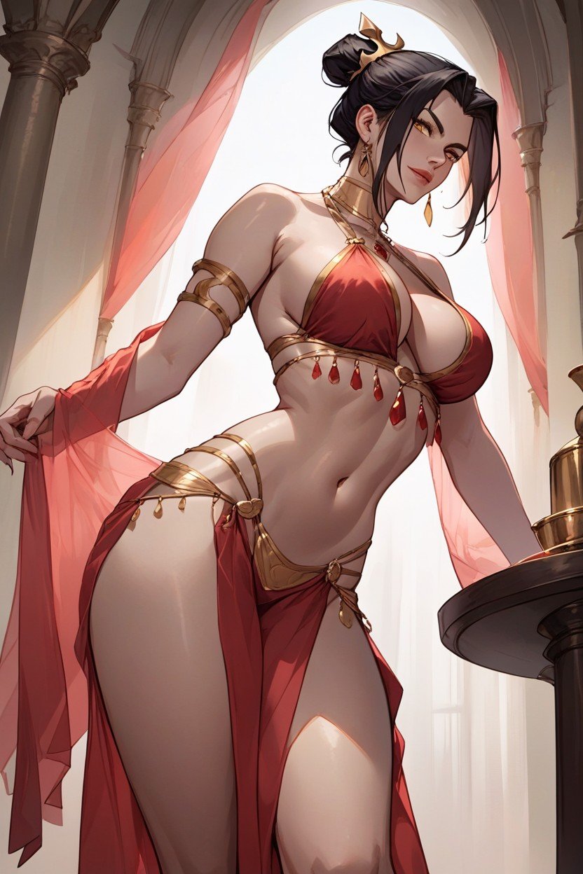 Golden Belly Dancer Costume, Waist, へき開AIポルノ