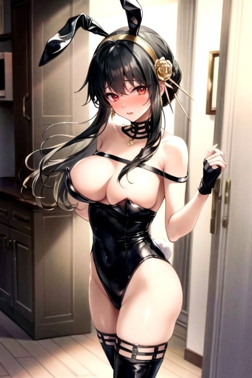 Costume De Lapin, Gêné, Yor Forger (spy X Family)Porno IA Hentai