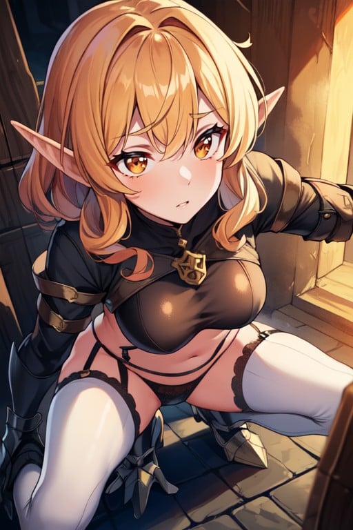 Full Body, Elf Ears, Primer PlanoPorno AI Hentai