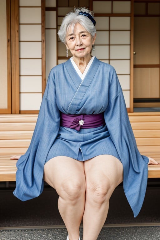 Bunda Extremamente Grande, Japonesa, 60+ Pornografia de IA