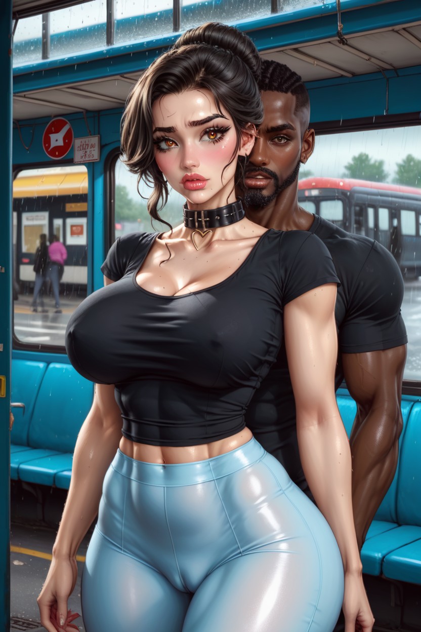 Pale Skin, Fit Body, Dd Breasts AI Porn
