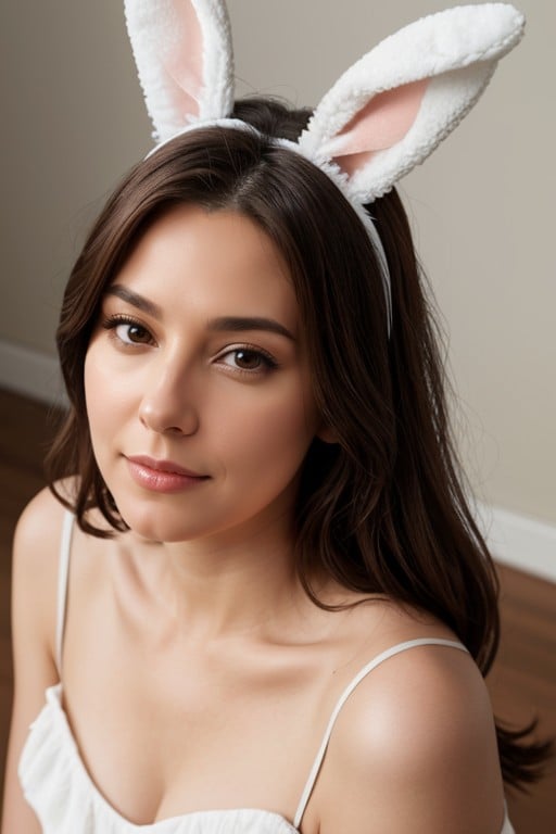 Bunny Costume, Side View, 20s Furry AI Porn