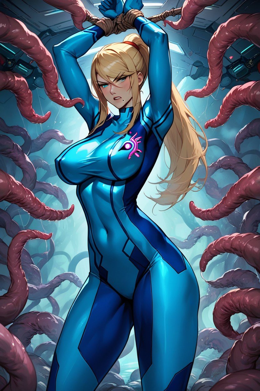 Restrained By Tentacles, Arms Up Tied, Arms Up Furry AI Porn