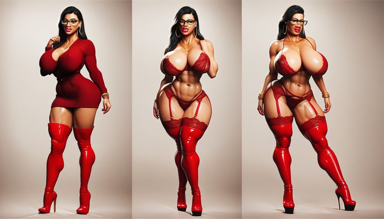 Transformation From Woman, Thick, Sein NaturelPorno IA