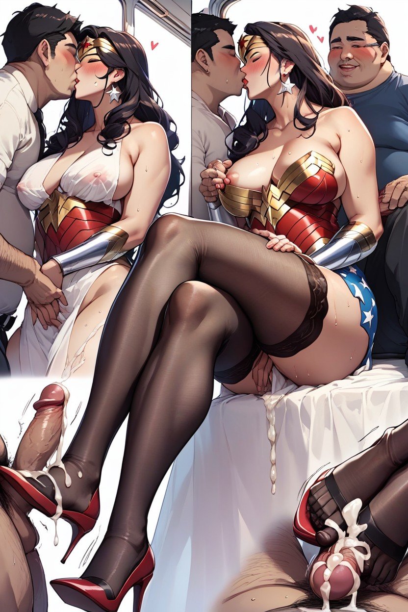 Art Online, Wonder Woman Is A Futanari, Overflow Cum DrippingファーリーAIポルノ