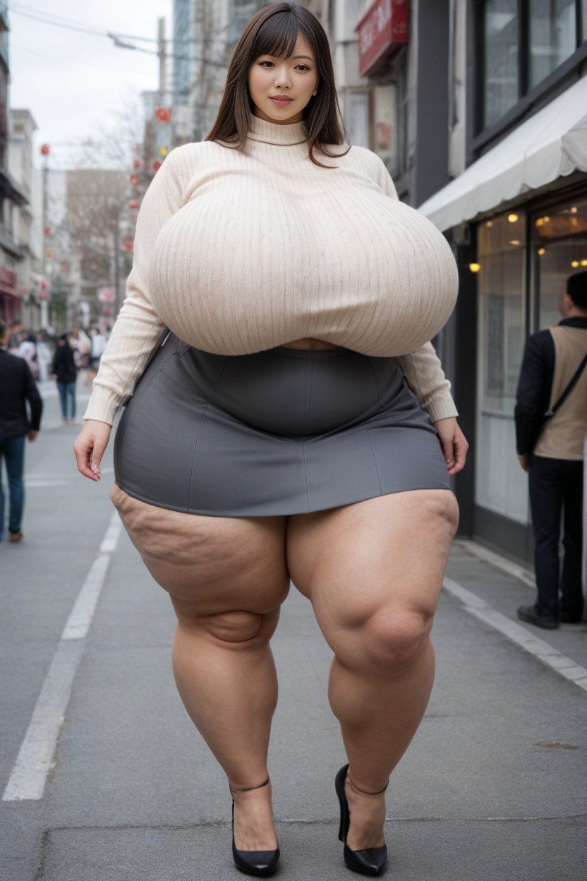 Beige Sweater, 18, No Nude AI Porn