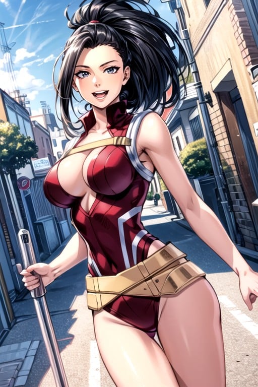 Momo Yaoyorozu (my Hero Academia), Comic, Cute AI Gay Porn