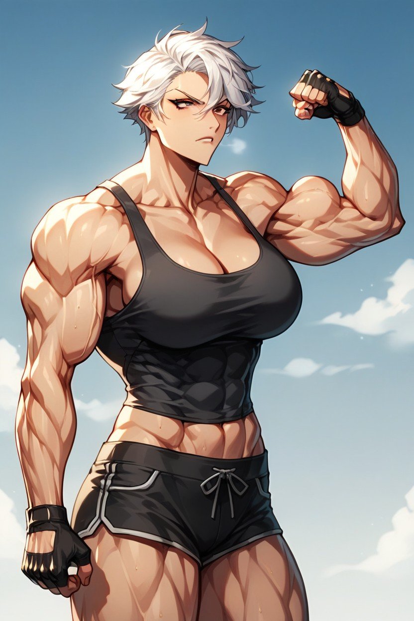 Muy Corto, Extreme Muscle, BrasileñaPorno AI Hentai