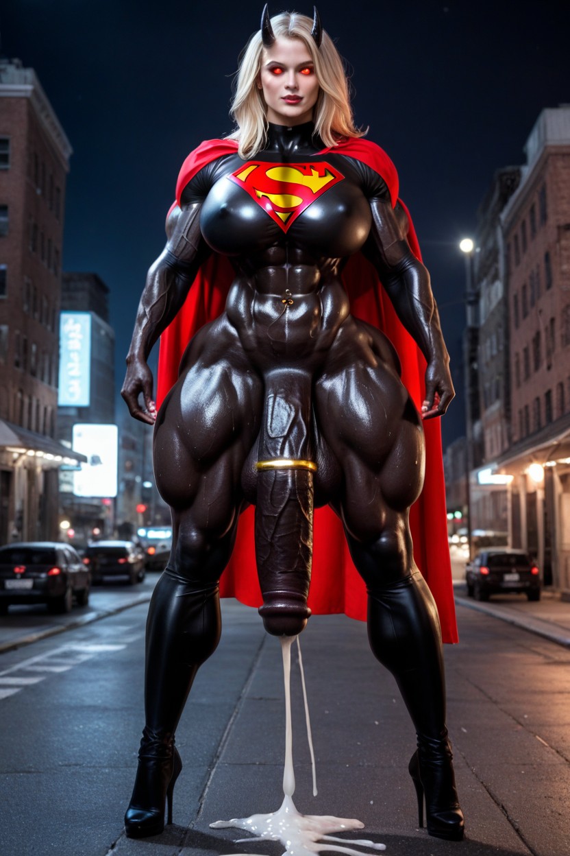 Bodybuilder Futanari, Cock Longer Than Leg, Abs Shemale AI Porn