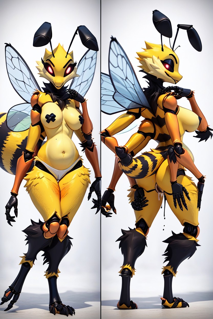 Model, Queen Bee, Pregnant Furry AI Porn