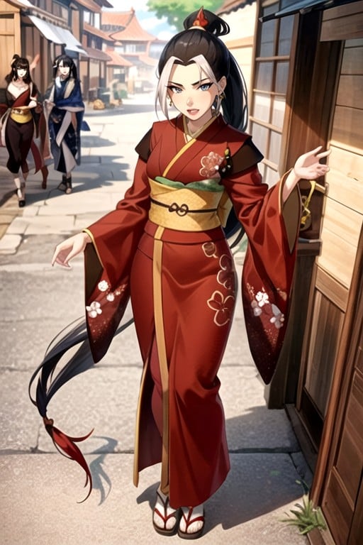 Elegan, Kimono, Jewelry쉬메일 AI 포르노