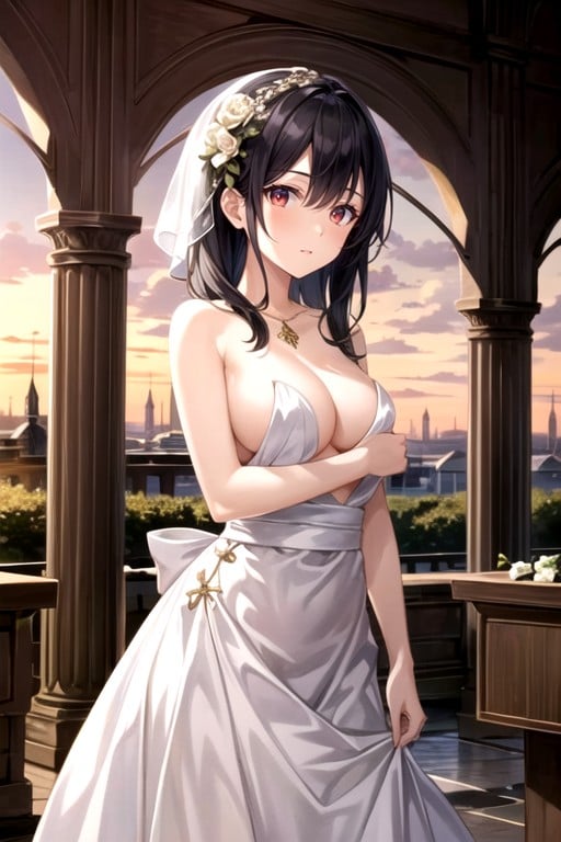 Boda, Atardecer, Sin CamisaPorno AI Hentai