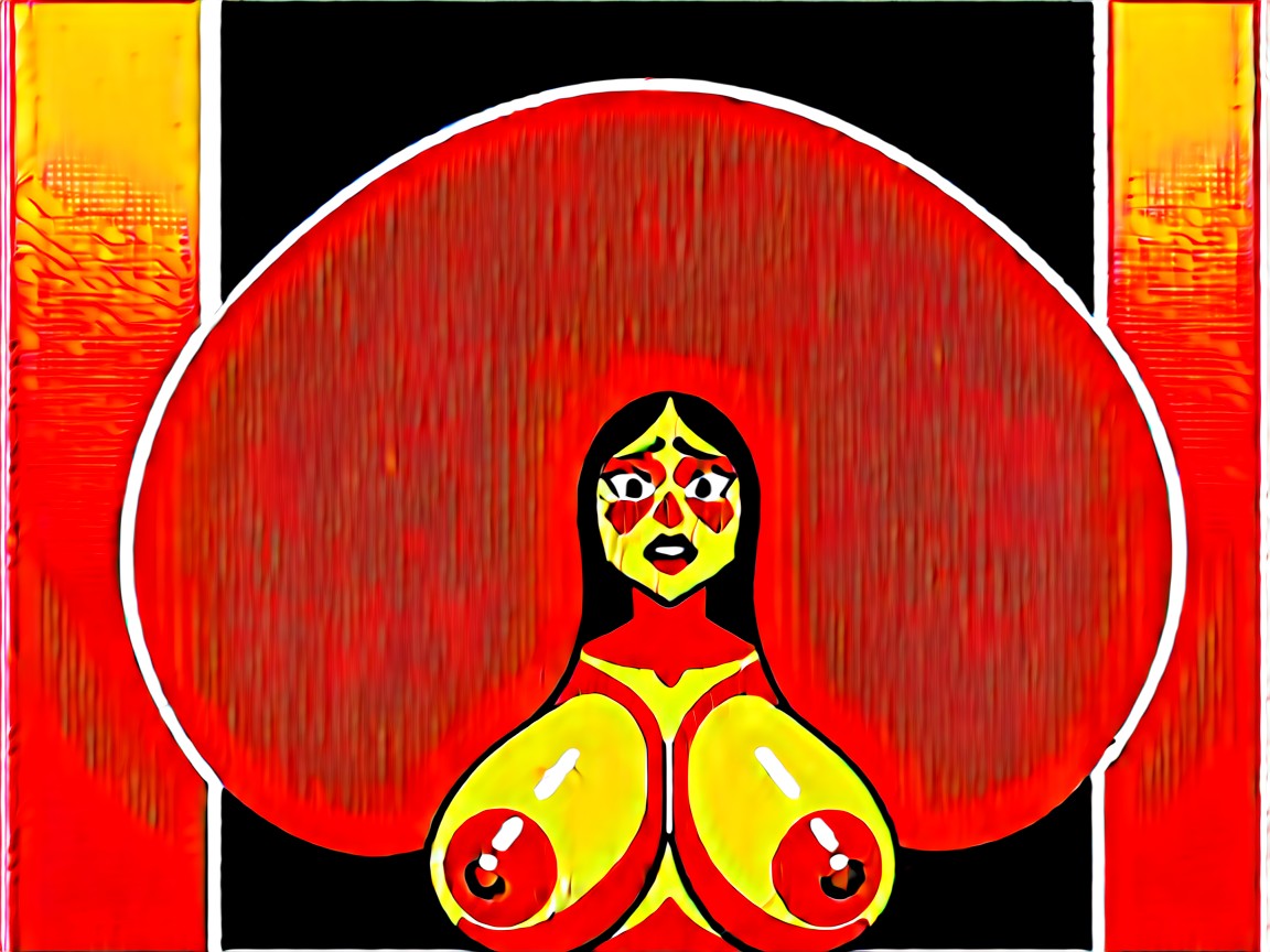 Lipstick Marks On Huge Balls, Drooling, Drooling AI Porn