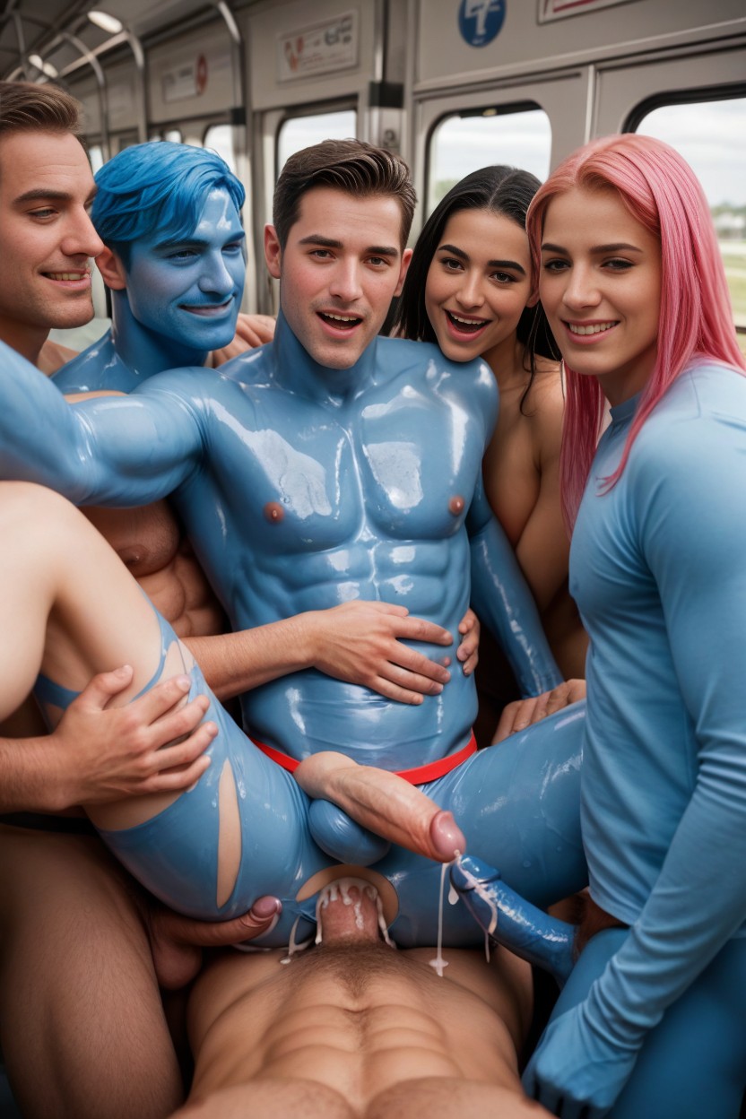 Horny, Nfsw, Black Hair AI Gay Porn