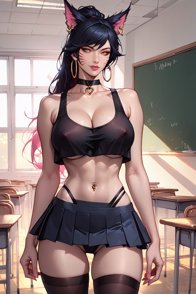 Highleg Thong, Volumetric, Hot Woman AI Porn
