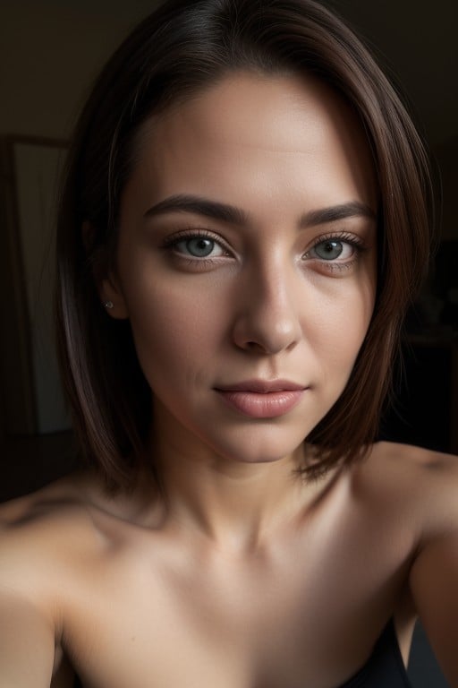 Large Breast, Fit, Brown Eyes AI Porn