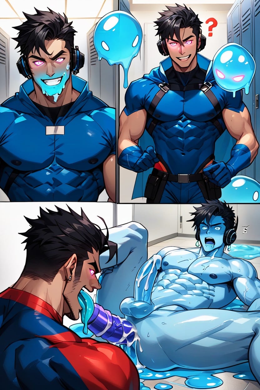 Multi Colored Hair, Glowing Runes In Skin, Story AI Gay Porn