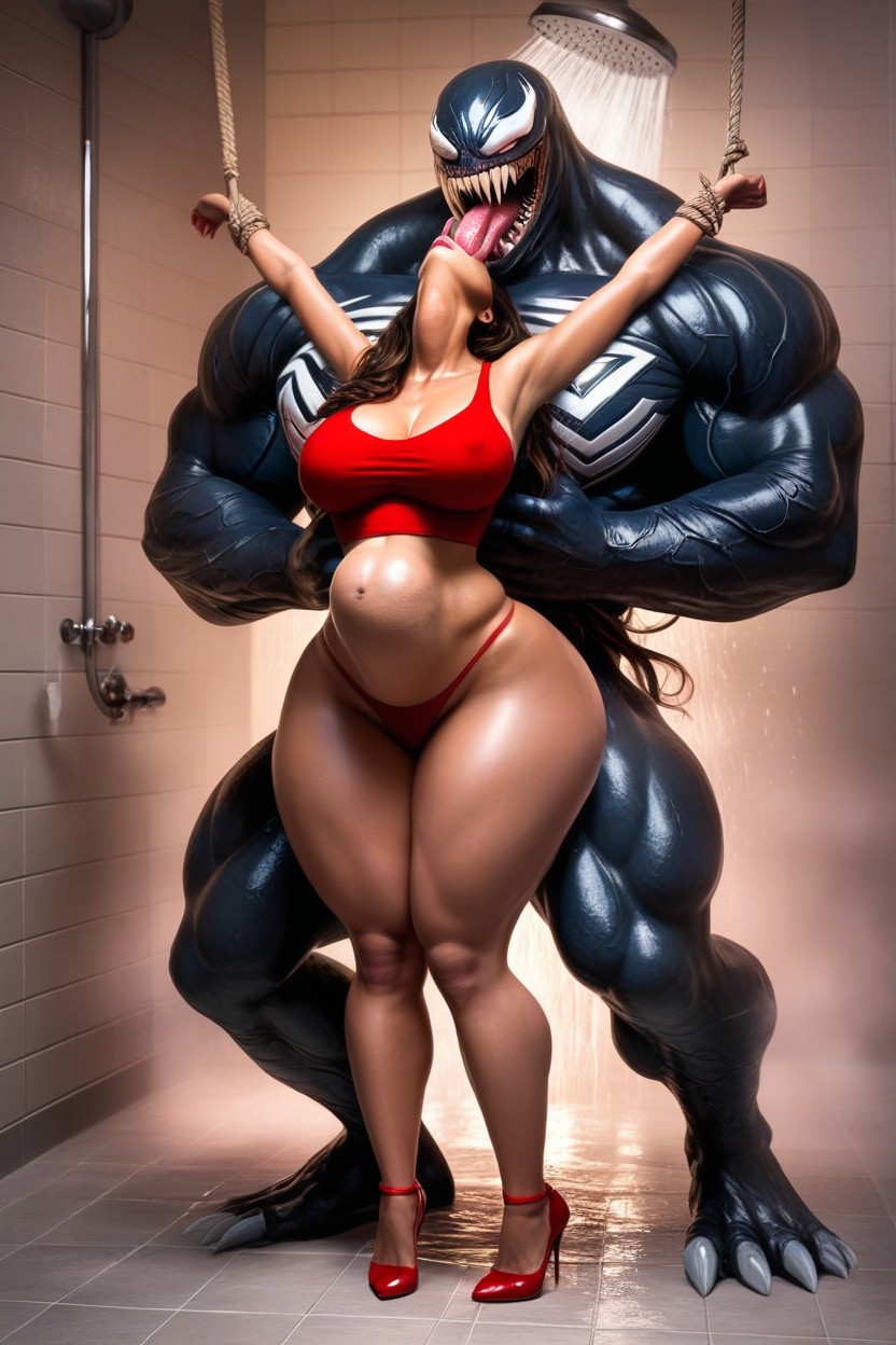 Giant Monster Venom, Her Arms Hang Down By Her Hips, Hardcore SexKI Porno