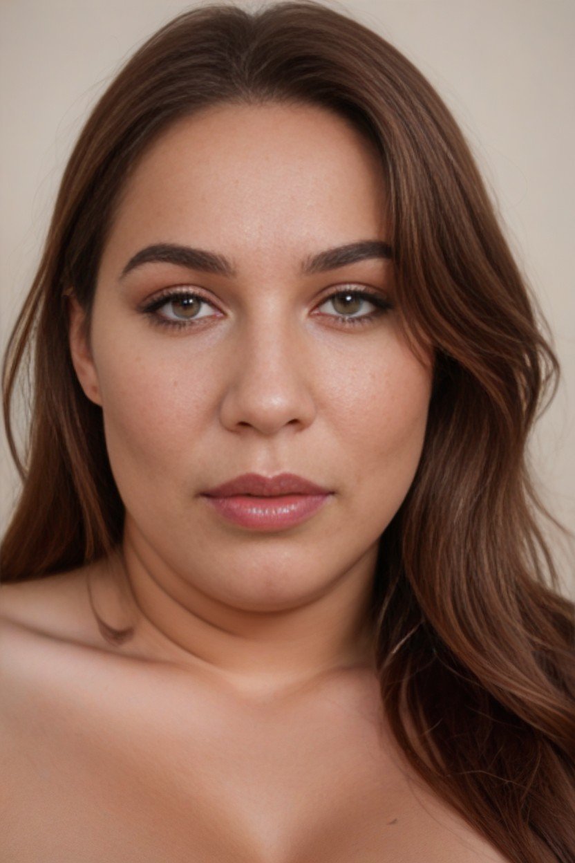 Modèle, Face-closeup Nude Fat Chubby Obese Fatty Fat Saggy-tits Medium-tits Portrait Long-hair Brown-hair Straight-hair Round-face Headshot Chubby-face Mature Latina Brown-eyes Highlights Round-cheeks, De Haut En BasPorno IA transsexuelle