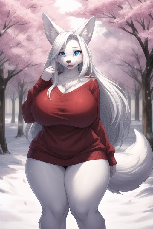 Perfect Face, Detailed, Full Body Furry AI Porn