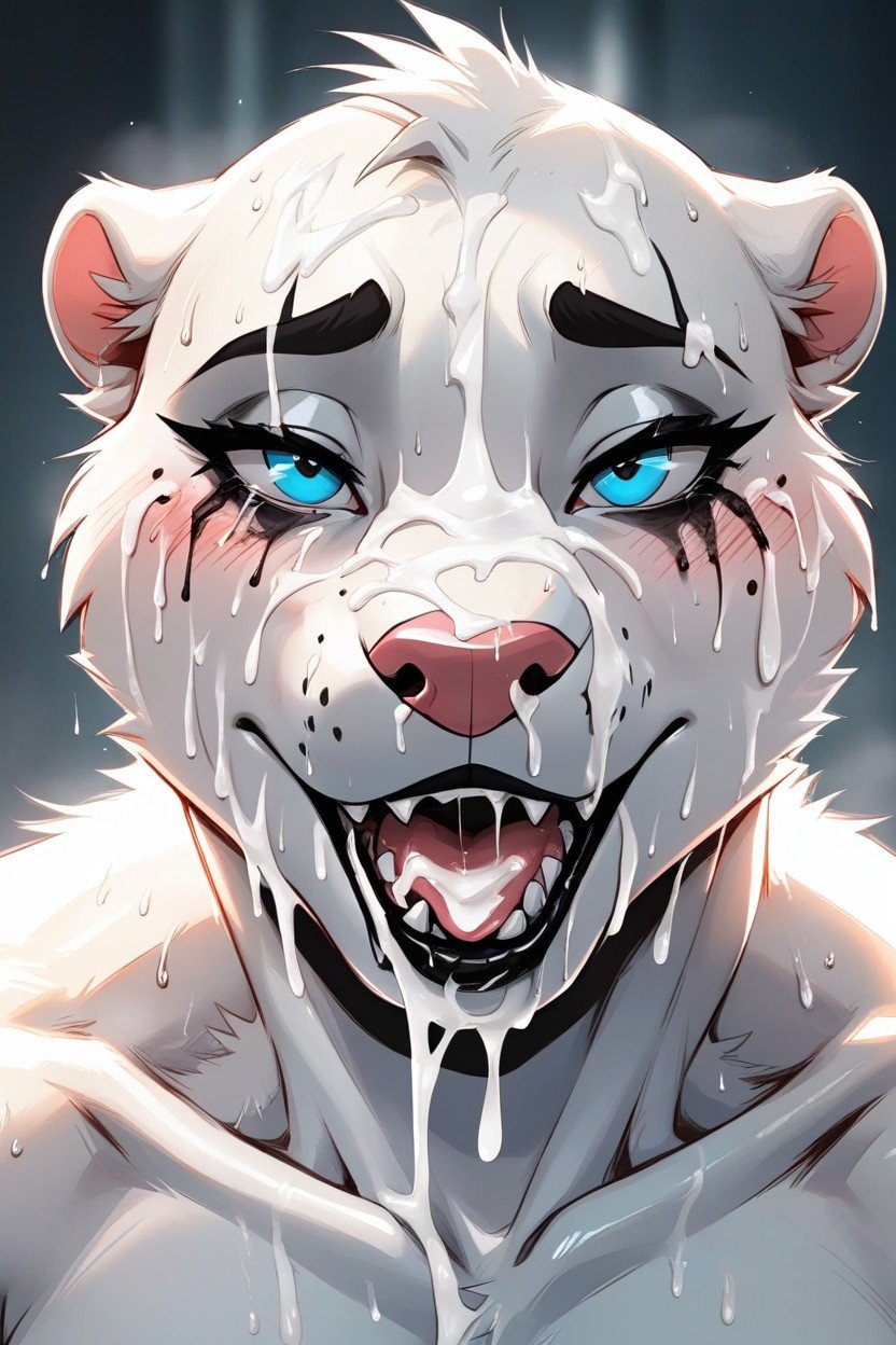 White Otter, Sweating, Excessive CumPorno IA Furry