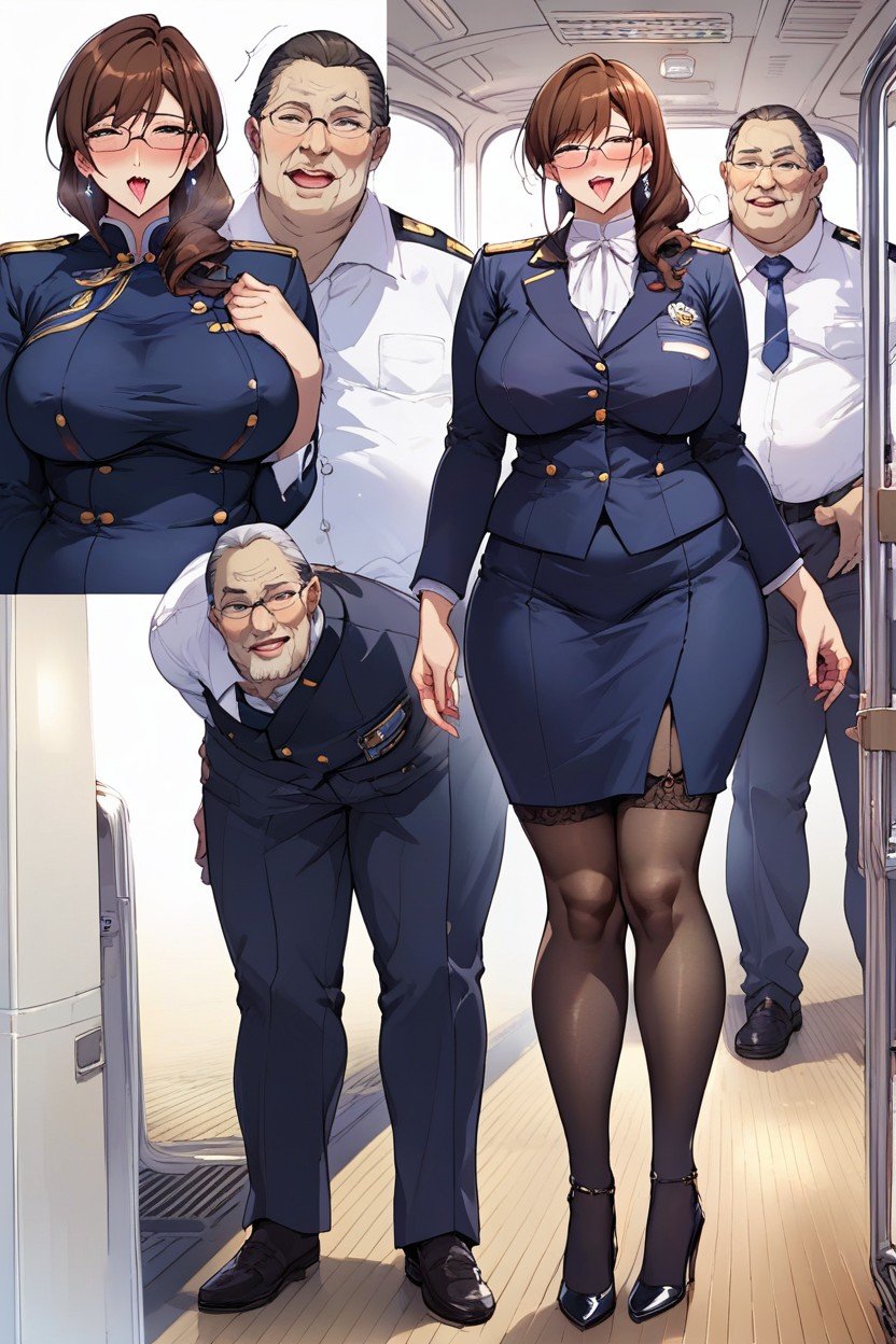 Takeda Hiromitsu Style, Commander Suit, Japanese AI Porn