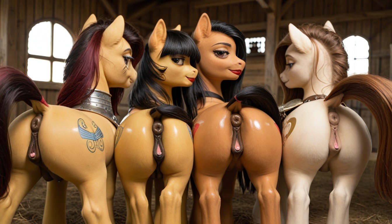 Harem, Warrior Pony, Large Pony Teats AI Porn