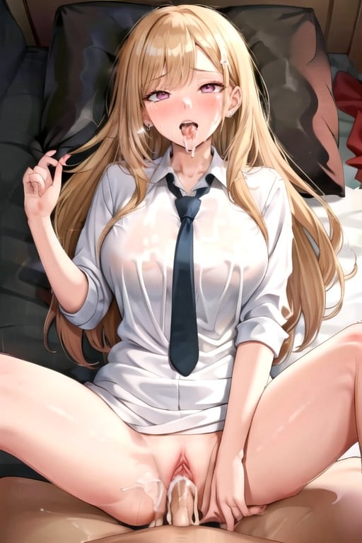 Kitagawa Marin (sono Bisuku Dōru Wa Koi O Suru), Missionnaire, CreampiePorno IA transsexuelle