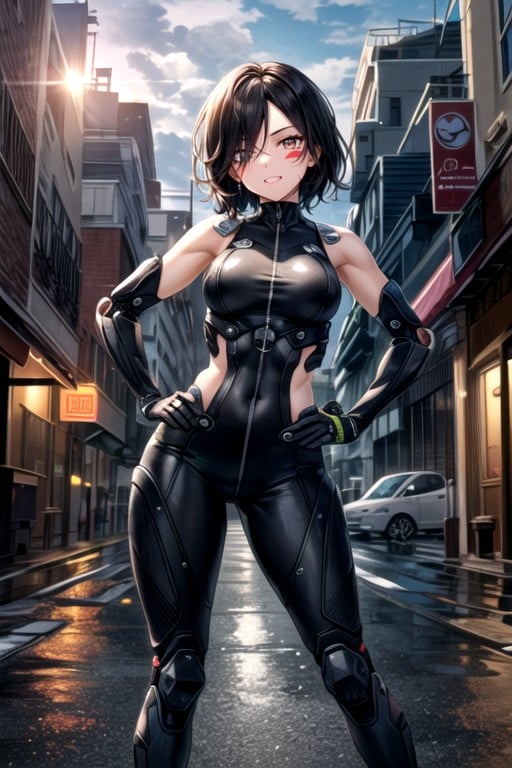 Gally (alita: Battle Angel), Guiño, Cuerpo CompletoPorno AI Hentai