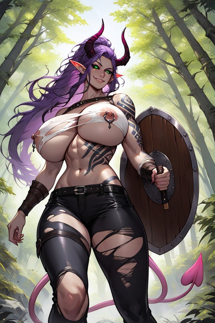 Black And Pink Tail, Vikinga, 50+Porno AI