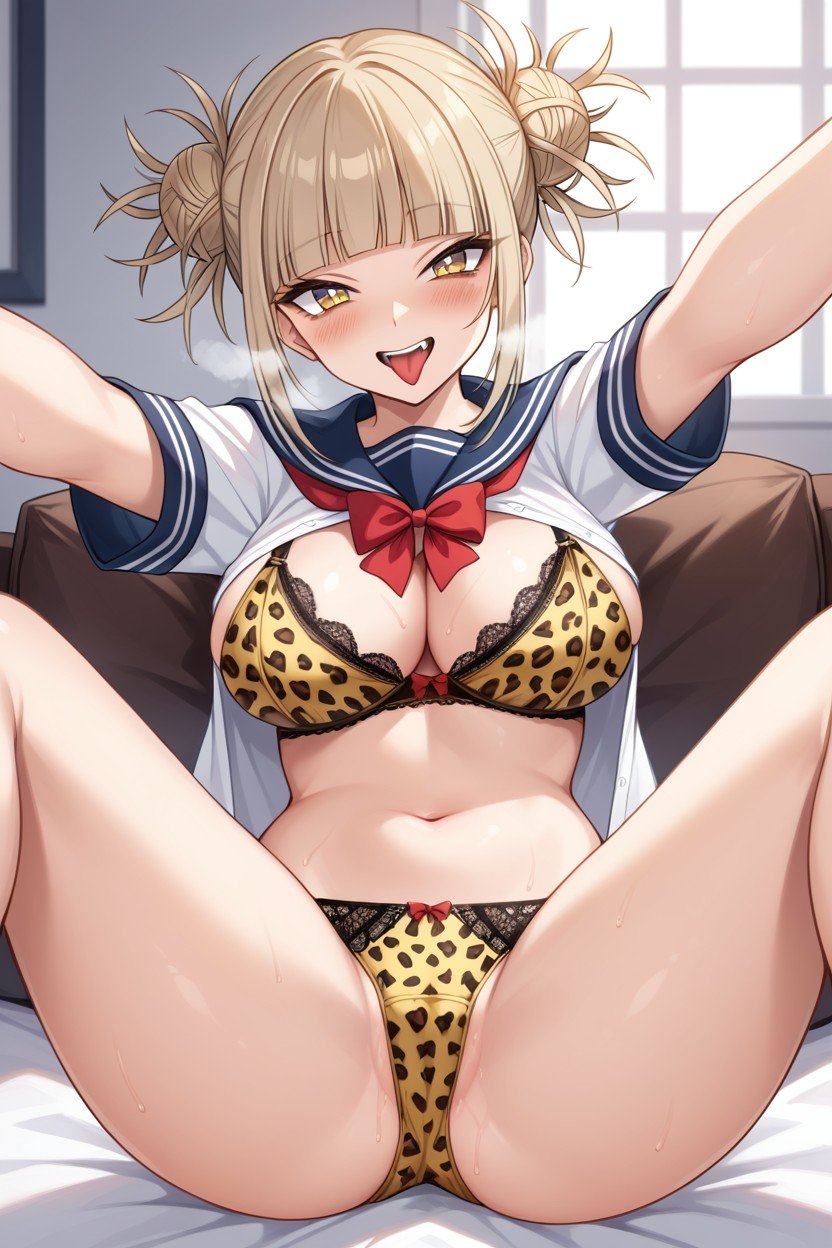 Leopard Print Bra, 브라, 교실AI 포르노