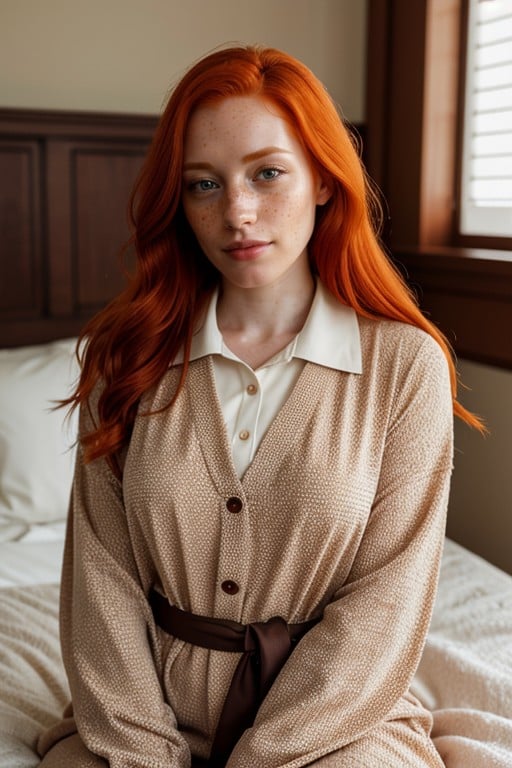 2 People, School Uniform, Ginger AI Porn